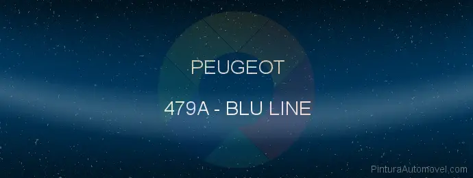 Pintura Peugeot 479A Blu Line