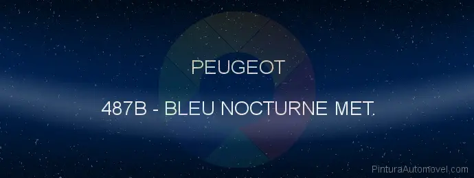 Pintura Peugeot 487B Bleu Nocturne Met.