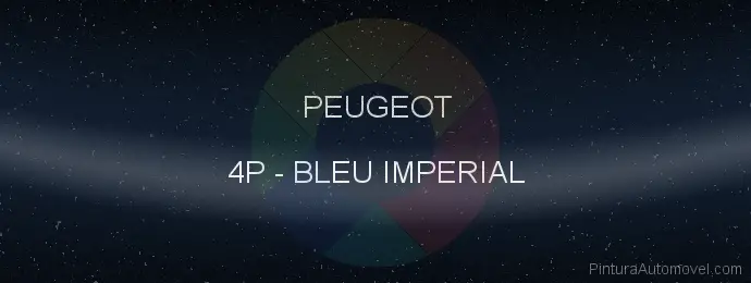 Pintura Peugeot 4P Bleu Imperial