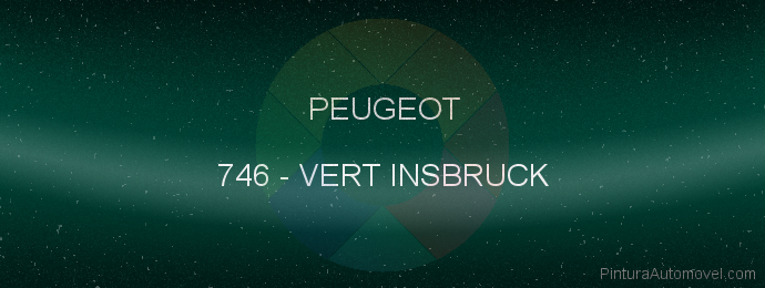 Pintura Peugeot 746 Vert Insbruck