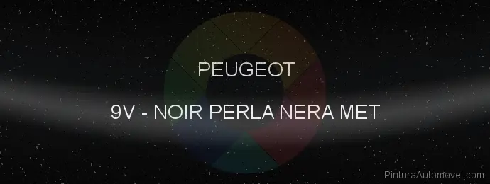 Pintura Peugeot 9V Noir Perla Nera Met