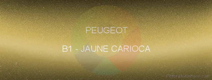 Pintura Peugeot B1 Jaune Carioca