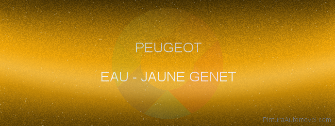 Pintura Peugeot EAU Jaune Genet