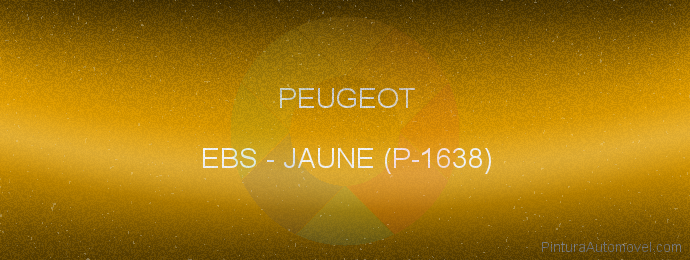 Pintura Peugeot EBS Jaune (p-1638)