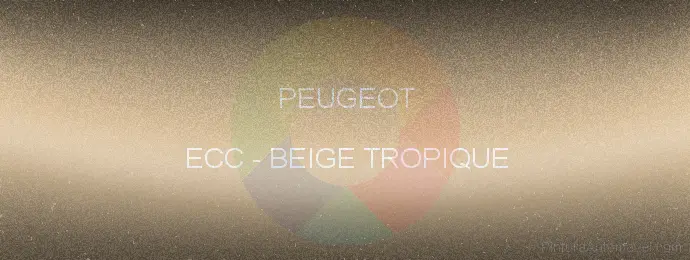 Pintura Peugeot ECC Beige Tropique