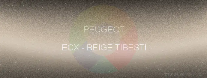 Pintura Peugeot ECX Beige Tibesti