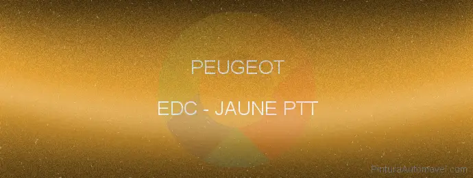 Pintura Peugeot EDC Jaune Ptt