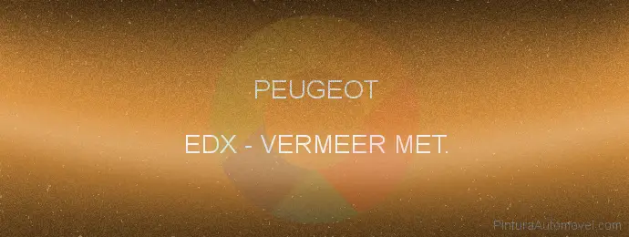 Pintura Peugeot EDX Vermeer Met.