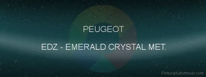 Pintura Peugeot EDZ Emerald Crystal Met.