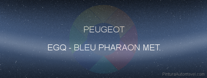 Pintura Peugeot EGQ Bleu Pharaon Met.