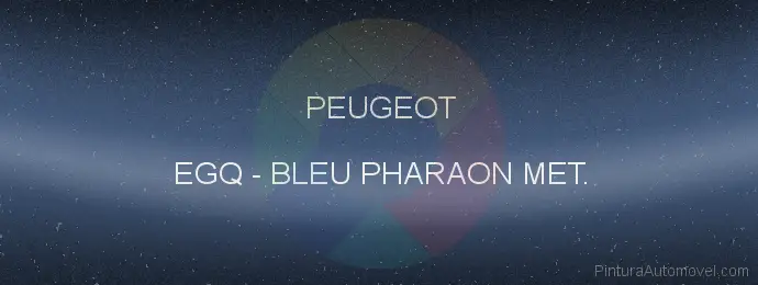 Pintura Peugeot EGQ Bleu Pharaon Met.