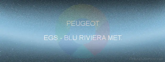 Pintura Peugeot EGS Blu Riviera Met.