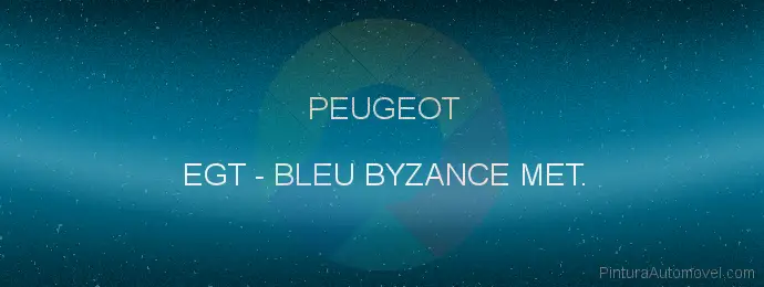 Pintura Peugeot EGT Bleu Byzance Met.