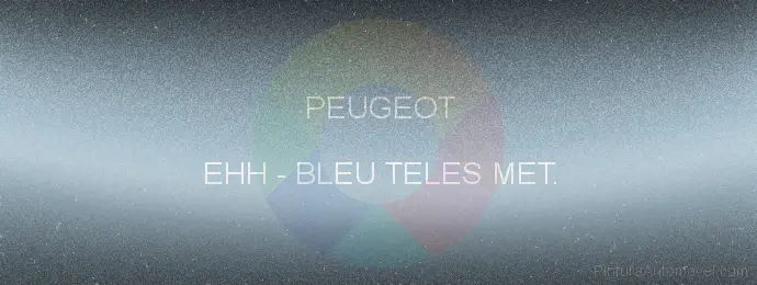 Pintura Peugeot EHH Bleu Teles Met.