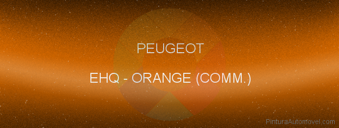 Pintura Peugeot EHQ Orange (comm.)