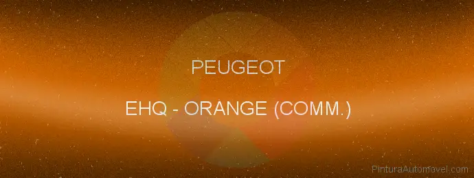 Pintura Peugeot EHQ Orange (comm.)