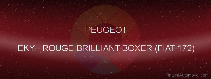Pintura Peugeot EKY Rouge Brilliant-boxer (fiat-172)