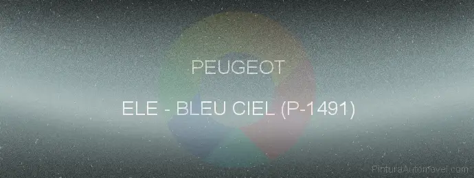 Pintura Peugeot ELE Bleu Ciel (p-1491)