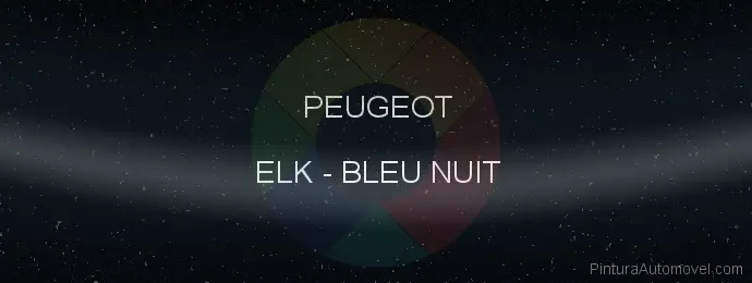 Pintura Peugeot ELK Bleu Nuit