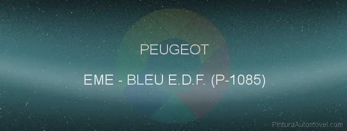 Pintura Peugeot EME Bleu E.d.f. (p-1085)