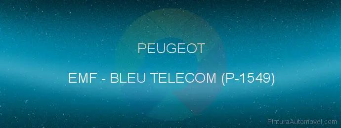 Pintura Peugeot EMF Bleu Telecom (p-1549)