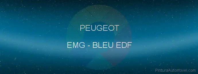 Pintura Peugeot EMG Bleu Edf