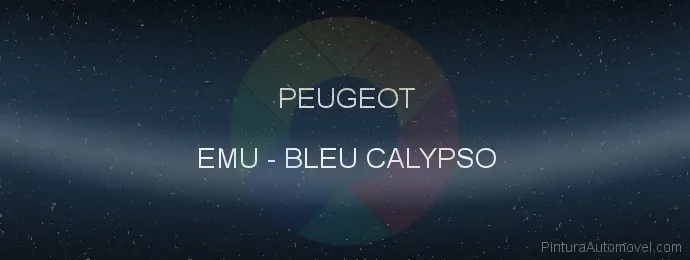 Pintura Peugeot EMU Bleu Calypso