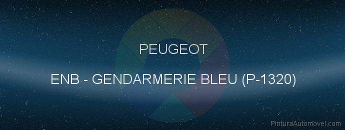 Pintura Peugeot ENB Gendarmerie Bleu (p-1320)