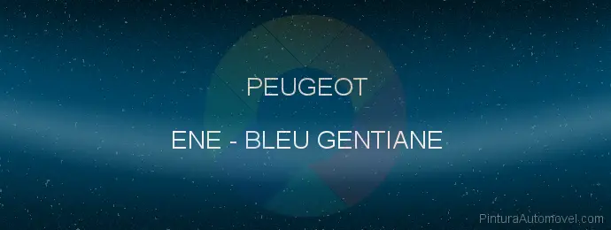 Pintura Peugeot ENE Bleu Gentiane