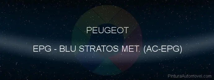 Pintura Peugeot EPG Blu Stratos Met. (ac-epg)