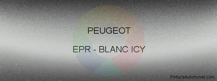 Pintura Peugeot EPR Blanc Icy