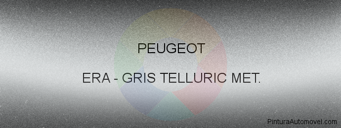 Pintura Peugeot ERA Gris Telluric Met.
