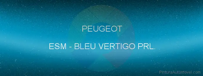 Pintura Peugeot ESM Bleu Vertigo Prl.