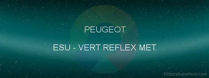 Pintura Peugeot ESU Vert Reflex Met.