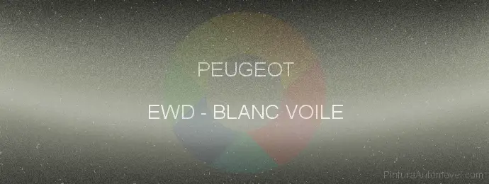 Pintura Peugeot EWD Blanc Voile