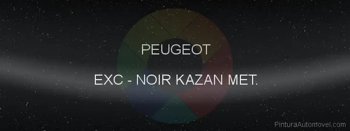 Pintura Peugeot EXC Noir Kazan Met.
