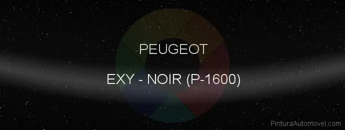 Pintura Peugeot EXY Noir (p-1600)