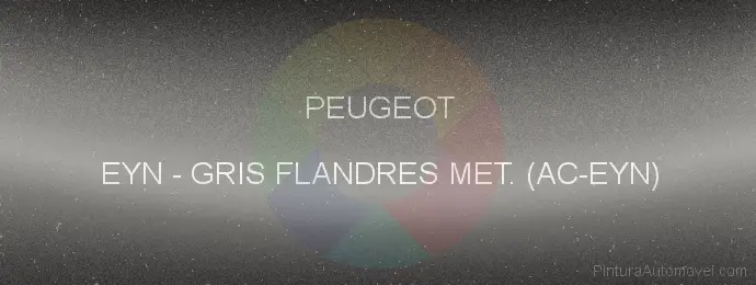 Pintura Peugeot EYN Gris Flandres Met. (ac-eyn)