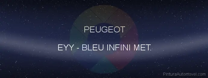 Pintura Peugeot EYY Bleu Infini Met.