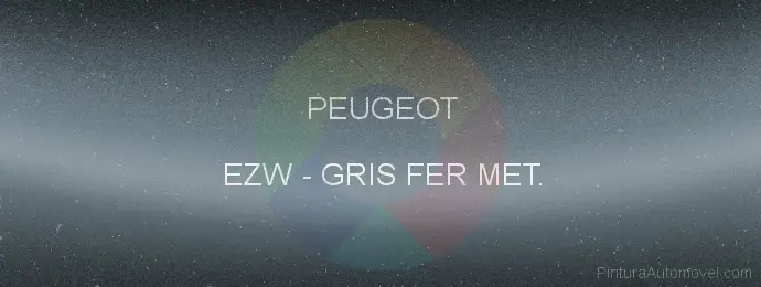 Pintura Peugeot EZW Gris Fer Met.
