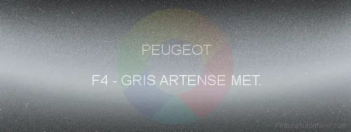 Pintura Peugeot F4 Gris Artense Met.