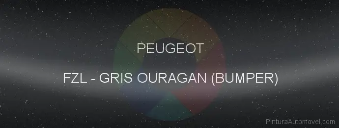 Pintura Peugeot FZL Gris Ouragan (bumper)