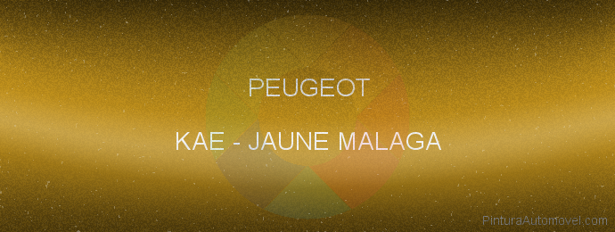 Pintura Peugeot KAE Jaune Malaga