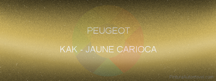 Pintura Peugeot KAK Jaune Carioca
