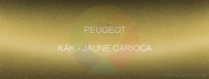 Pintura Peugeot KAK Jaune Carioca