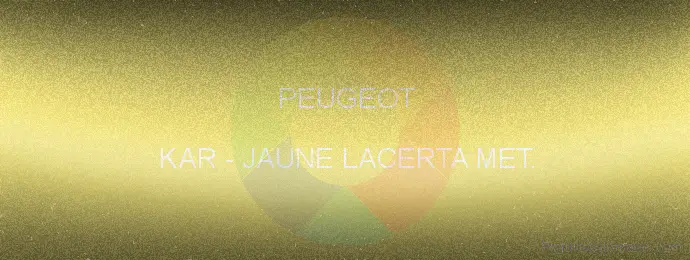 Pintura Peugeot KAR Jaune Lacerta Met.