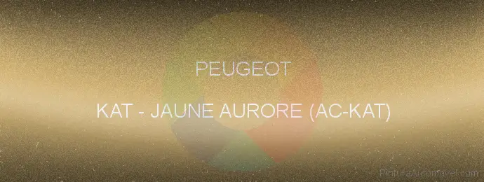 Pintura Peugeot KAT Jaune Aurore (ac-kat)