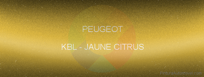 Pintura Peugeot KBL Jaune Citrus