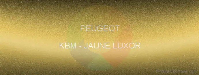 Pintura Peugeot KBM Jaune Luxor