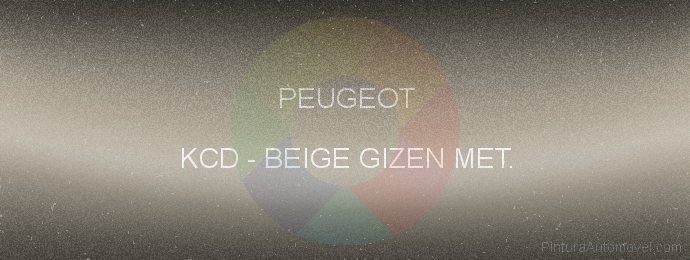Pintura Peugeot KCD Beige Gizen Met.